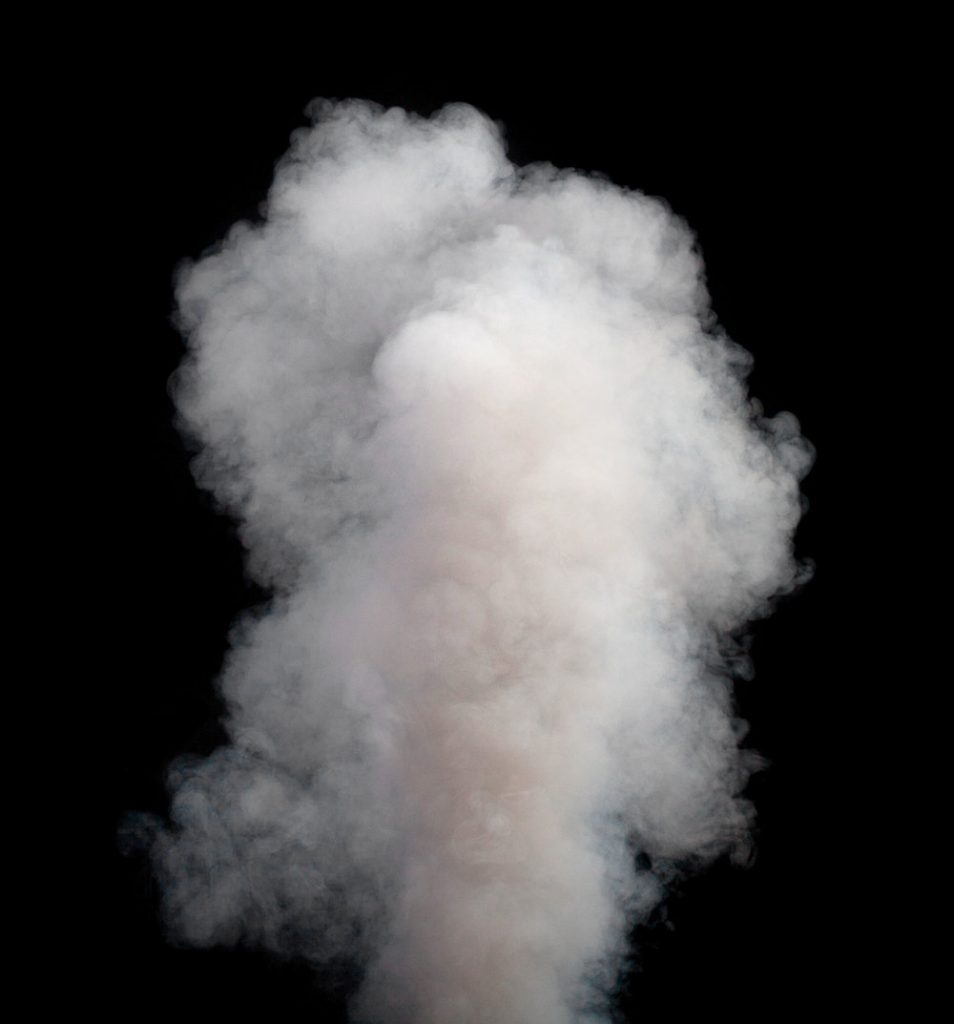 Cloud of salt smoke.