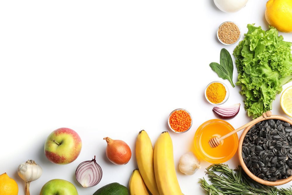Various natural ingredients for home remedies.